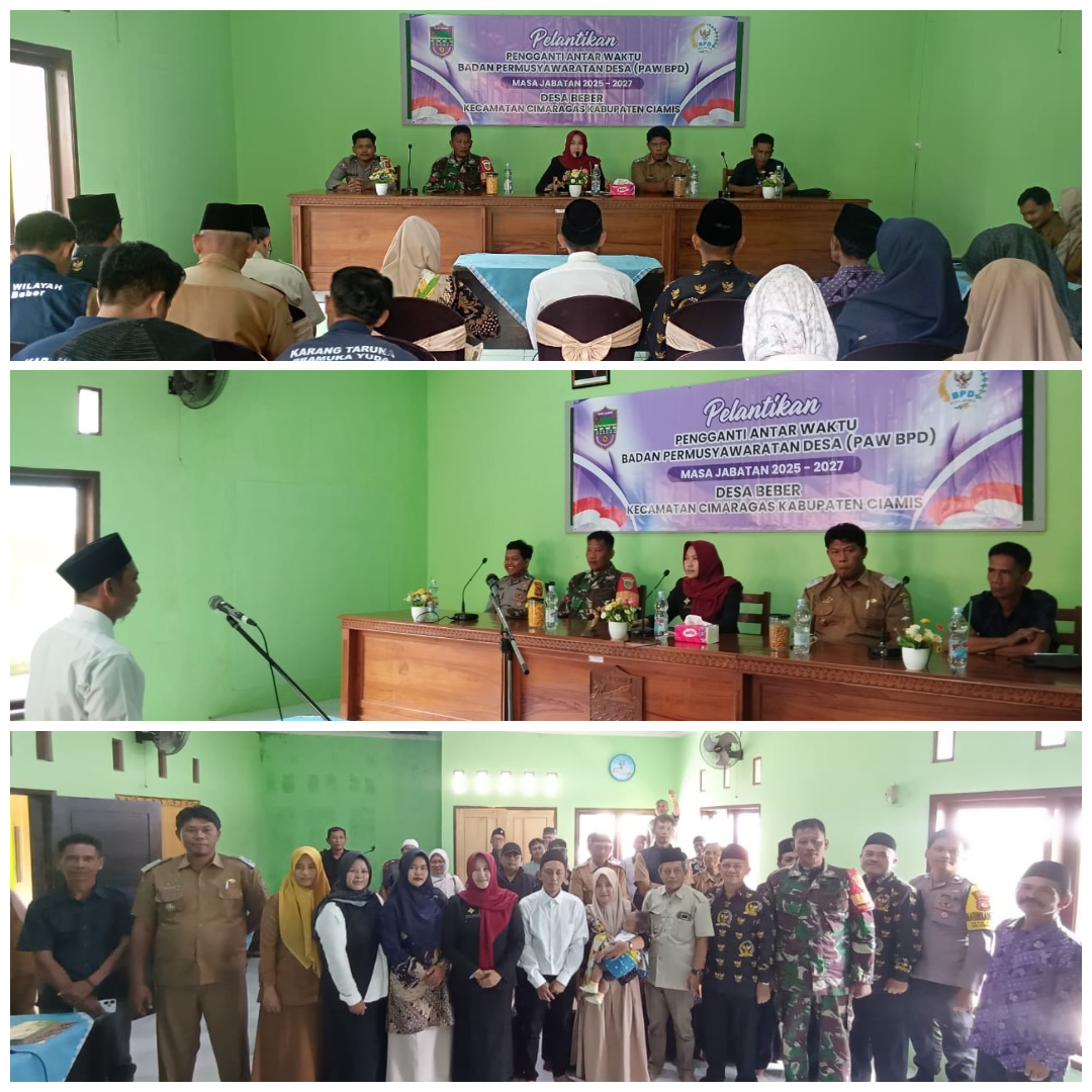 Heri Juhaeri Resmi Dilantik sebagai Anggota PAW BPD Desa Beber